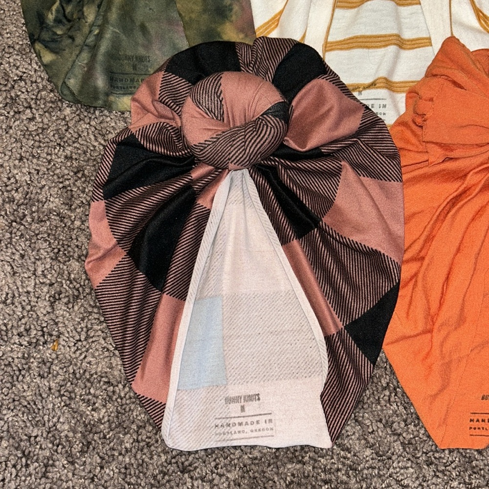 Bunny knots toddler turbans size medium ages 1-4 bundle of 5! - Picture 2 of 6